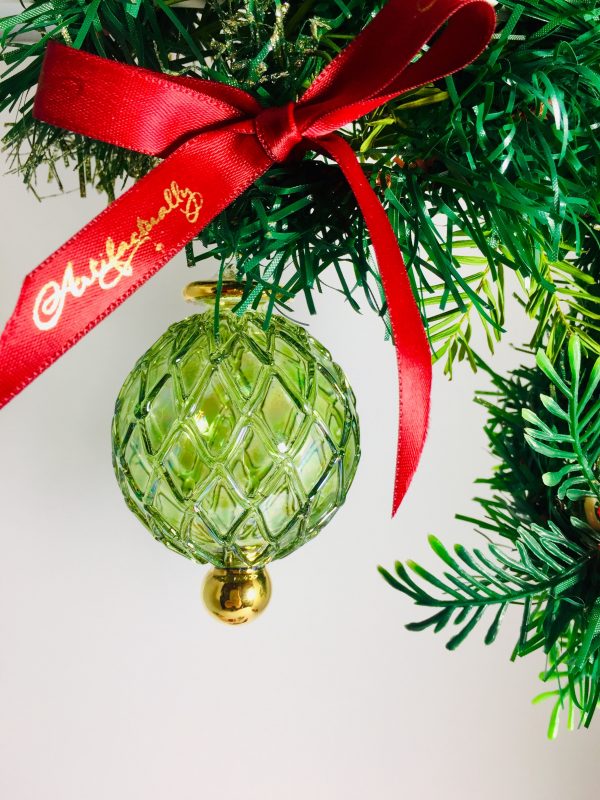 Raised Lattice Ornament (S,M,L) ~ Green
