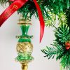 Frilly Drop Ornament (M) ~ Green
