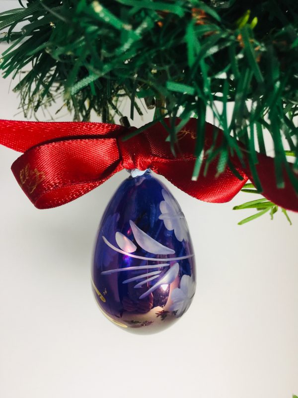 Floral Etched Egg (XS) ~ Gift Boxed - Image 4