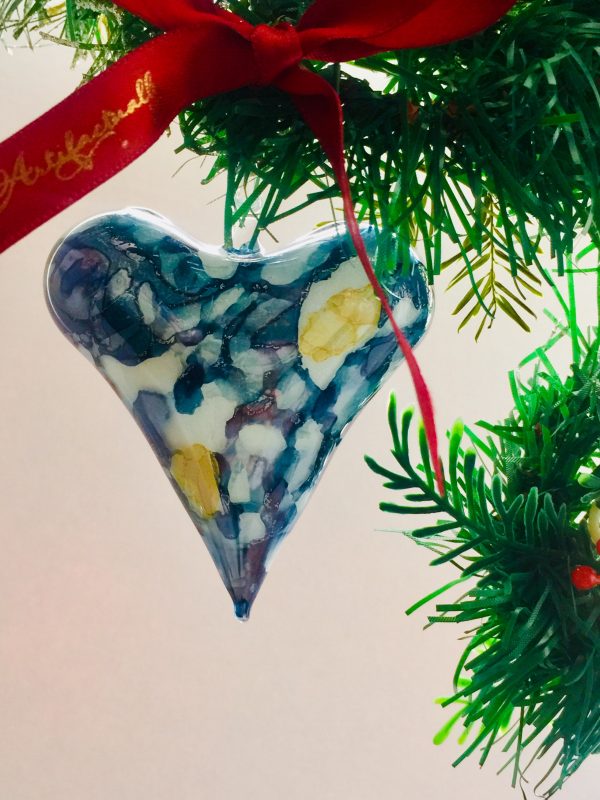 Marbled Heart (M,L) - Blue