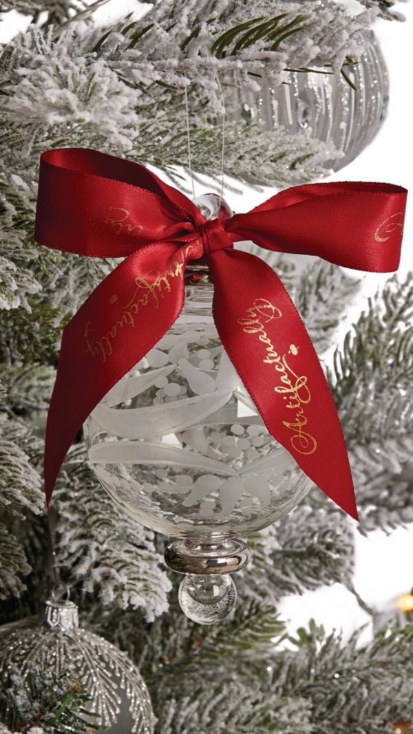 French Etched Ornament (S,M,L,XL) ~ Silver Trim - Image 3