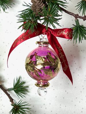 Daisy Etch Bauble (S,M,L) ~ Pink