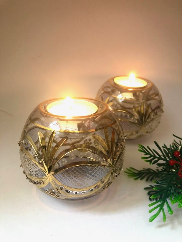 Candle Raised Garland - Ice Blue (Pair) - Image 2
