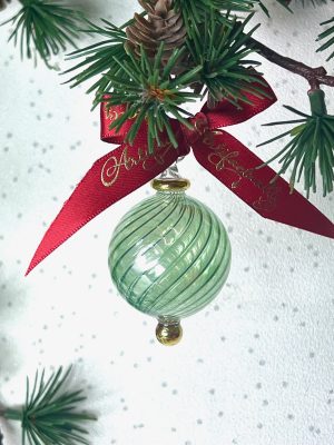 Swirl Ball Ornament (XS,S,M,L,XL) ~ Green