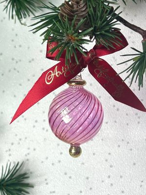 Swirl Ball Ornament (XS) ~ Pink