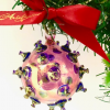 Covid Bauble - Pink/Purple