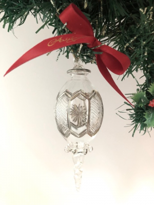 Oval Star Drop (M) ~  Silver