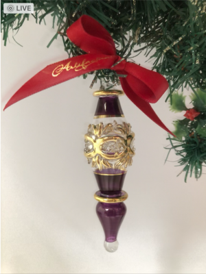Victorian Eye Drop (M) ~ Purple