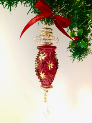 Stardot Crystal Drop (L) ~Red