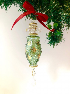Stardot Crystal Drop (L) ~Green