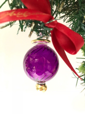 Swirl Ball Ornament (XS,M,L,XL) ~ Purple