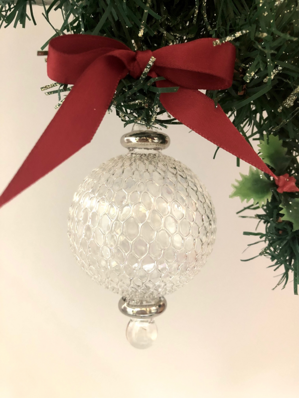 Fishnet Bauble (M,L) ~  Silver