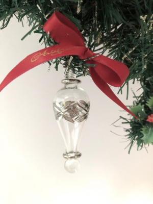 Victorian Etch Drop - Silver