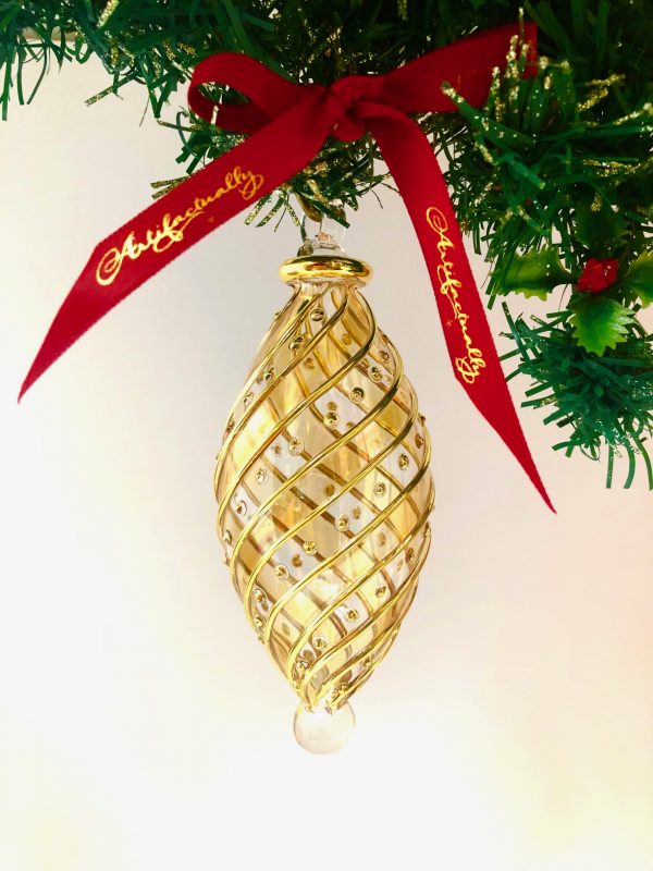 Diagonal Dot Ornament Oblong (M,L) ~ Yellow