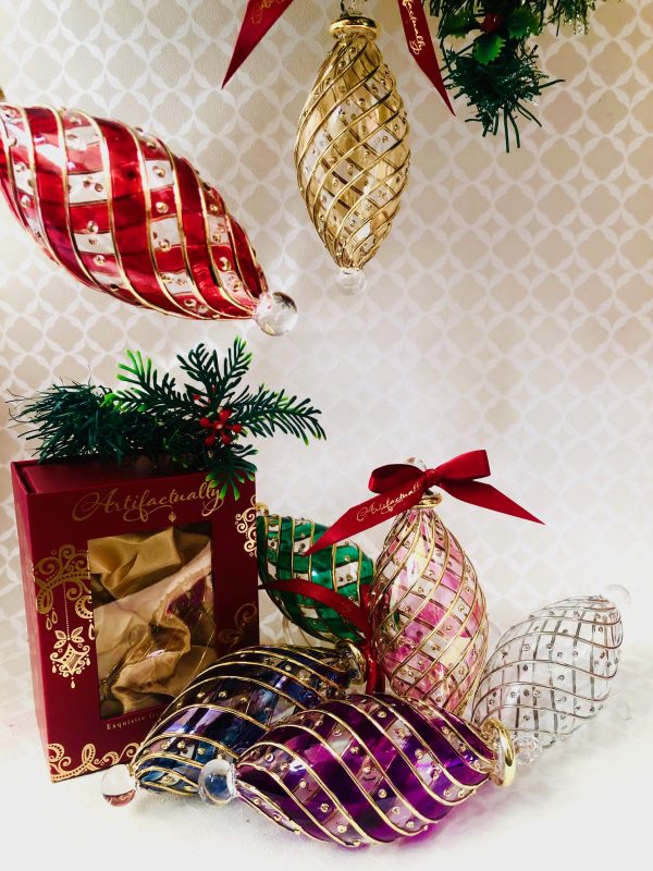 Diagonal Dot Ornament Oblong (M,L) ~ Pink - Image 3