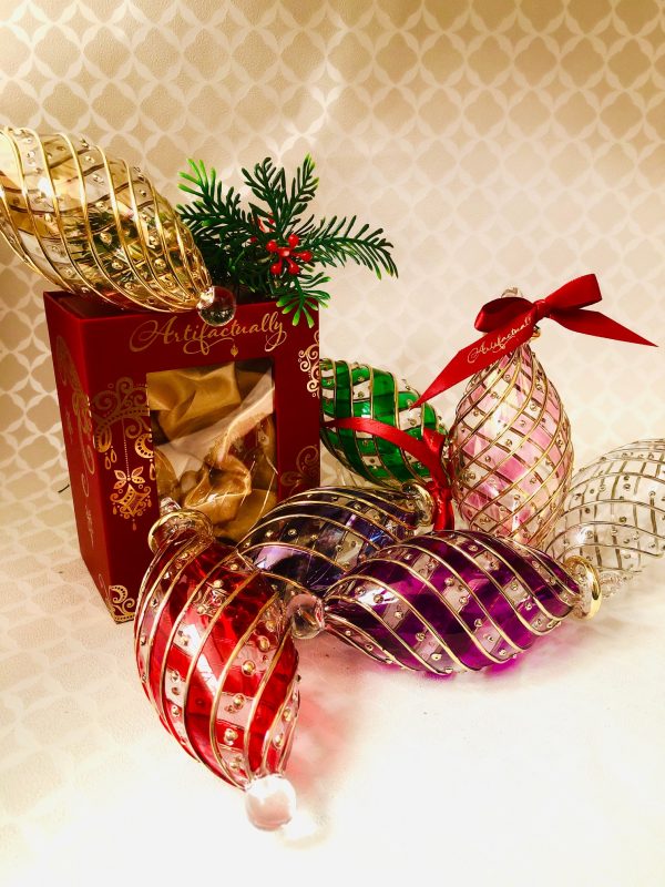 Diagonal Dot Ornament Oblong (M,L) ~ Pink - Image 4