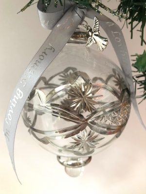 In Loving Memory Victorian Etched - Silver