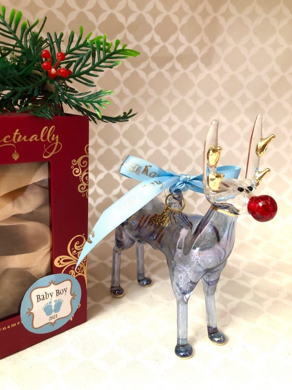 Baby's 2024 Reindeer ~ Blue - Image 2