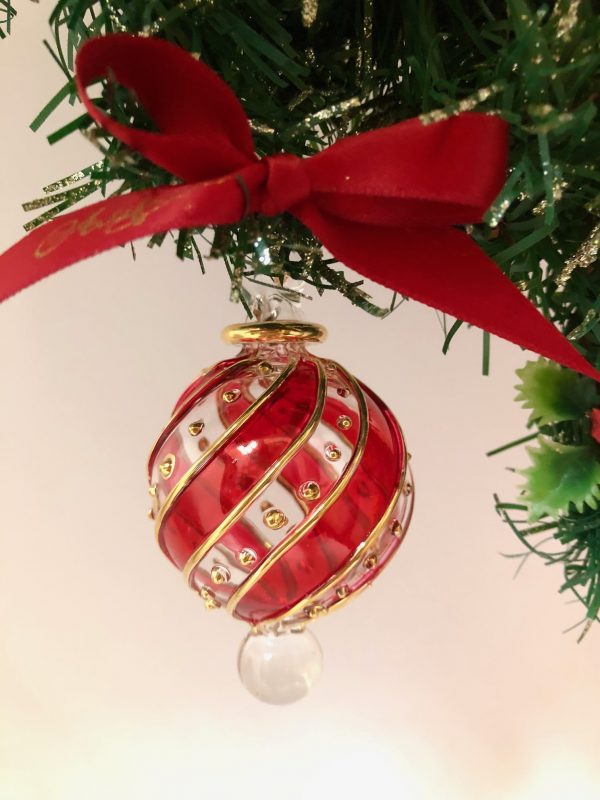 Diagonal Dot Ornament (XS,S,M) ~  Red - Image 2