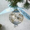 Baby's 2025 Starburst Bauble (S) ~ Blue