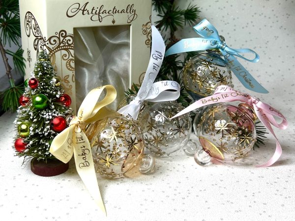 Baby's 2025 Starburst Bauble (S) ~ Lemon - Image 2