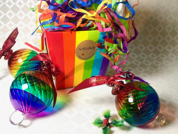 Rainbow Bauble Gift Boxed (M) ~ Multi - Image 3