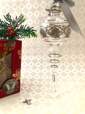 In Loving Memory Cornetto Crystal - Silver
