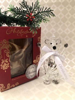 Christening 2024 Teddy Bear ~ Silver