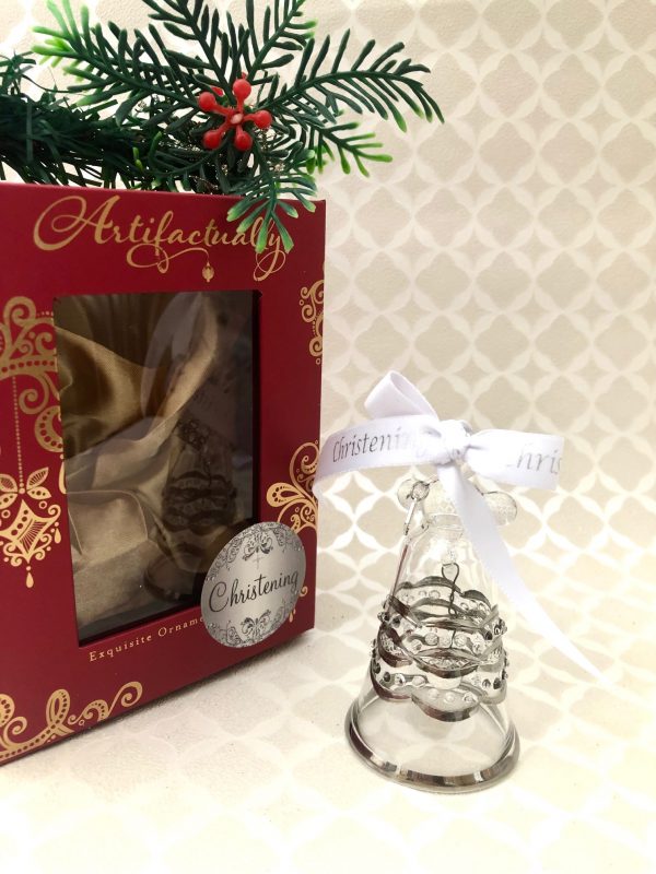 Baby's 2024 Christening Ringing Bell ~ Silver