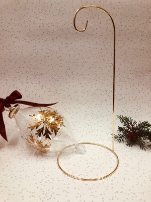 1 Arm Ornament Stand (X Large - 12") ~ Brass