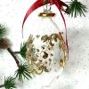 Garland Oblong Ornament (L) ~  Gold/Silver