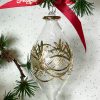 French Oblong (L) ~ Clear/Gold