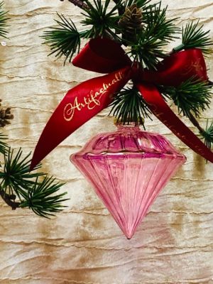 Diamond Ornament (L) ~  Pink