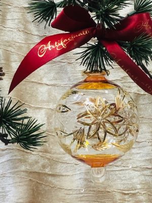 Victorian Floral Etch (L) ~  Yellow