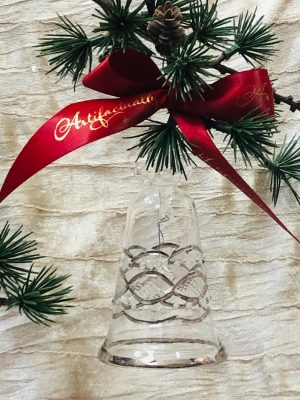 Bell Victorian Christmas ~ Clear / Silver