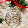 Victorian Etched Classic Ornament (L) ~ Clear / Silver