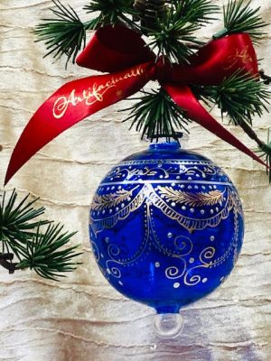 Filagree Ornament - Blue