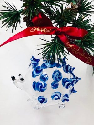 Hedgehog Swirly - Blue