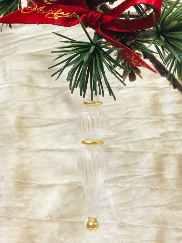 Swirl Ring Drop (XS) ~ Clear/Gold