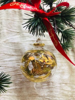 Feather Ornament (M,L) ~  Gold