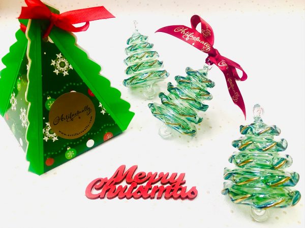 Frilly Christmas Tree - Green (in Tree Gift Box) - Image 2