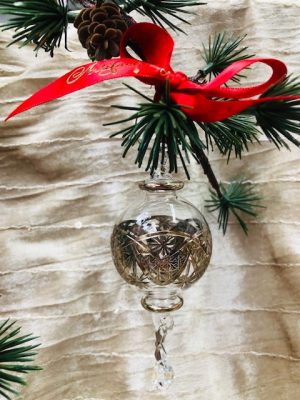Victorian Etched Crystal  (S) ~ Silver