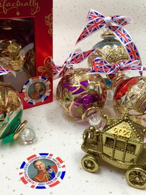 Coronation Bauble 2023 ~ Green/Blue/Red/Silver