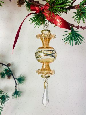 Frilly Crystal Drop (M) ~ Yellow