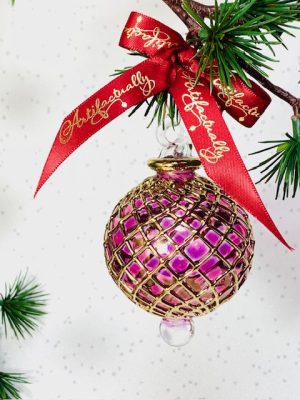 Lattice Bauble (M) ~ Purple