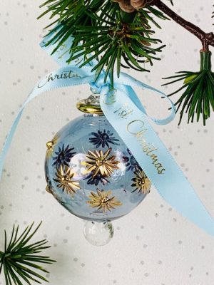 Baby's 2024 Starflash Bauble (S) ~ Blue