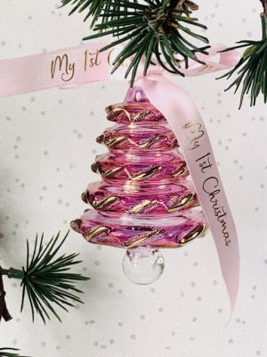 Baby’s 2024 Frilly Christmas Tree (M) ~ Pink