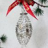 Stardot Ornament (M,L) ~  Silver Oblong