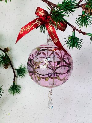 Scallop Crystal (M, L) ~ Pink/Silver