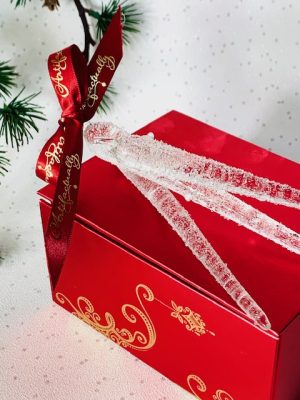 Icicle Set of 3 (S,M,L) ~ Clear Frost